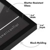 Americanflat 7x7 Picture Frame - Streamline Collection - Thin Border Square Frame for Tabletop and Wall Display - Black - 3 of 4