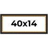 PosterPalooza | Panoramic Embellished Brown Picture Frame - UV Acrylic, Foam Board Backing, Hanging Hardware - 2 of 4