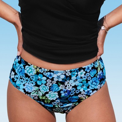 Women's Serene Land Retro Ditsy Bikini Bottoms - Cupshe