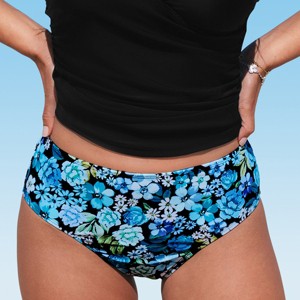 Women's Serene Land Retro Ditsy Bikini Bottoms - Cupshe - 1 of 4