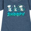 - Peanuts - Snoopy Graphic Short Sleeve Fleece Dress - 2 of 4
