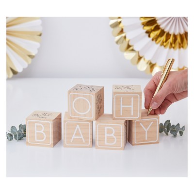 "Oh Baby" Building Block Guest Book