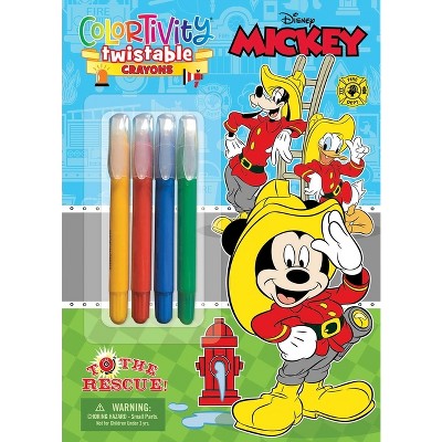 Disney Mickey: To the Rescue! - (Color & Activity with Twistable Crayons) by  Editors of Dreamtivity (Paperback)