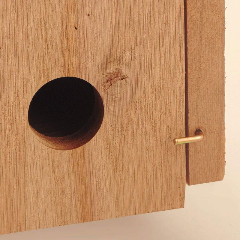 Woodlink Kiln-Dried Natural Cedar Wood Birdhouse Box for Winter Roosting and Shelter with Included Mounting Screws for Backyard Birds, Brown, 3 of 7