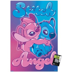 Trends International Disney Lilo and Stitch - Angel and Stitch Hug Unframed Wall Poster Prints - 1 of 4