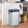 Acekool 50L Touchless Motion Sensor Trash Can with Soft-Close Lid, Automatic Stainless Steel Garbage Bin for Kitchen, Office, Home - 4 of 4