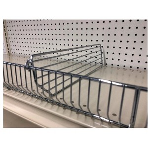 Trion T322.CHROME Wire Binning Shelf Divider, Steel, Silver, 22" L - 1 of 1