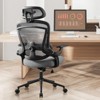Sapphtopaz Modern Mesh Office Chair with Adjustable Lumbar Support&Headrest,High Back Gaming Chair with Tilt&Flip Up Arms,Desk Chair for Office - 4 of 4