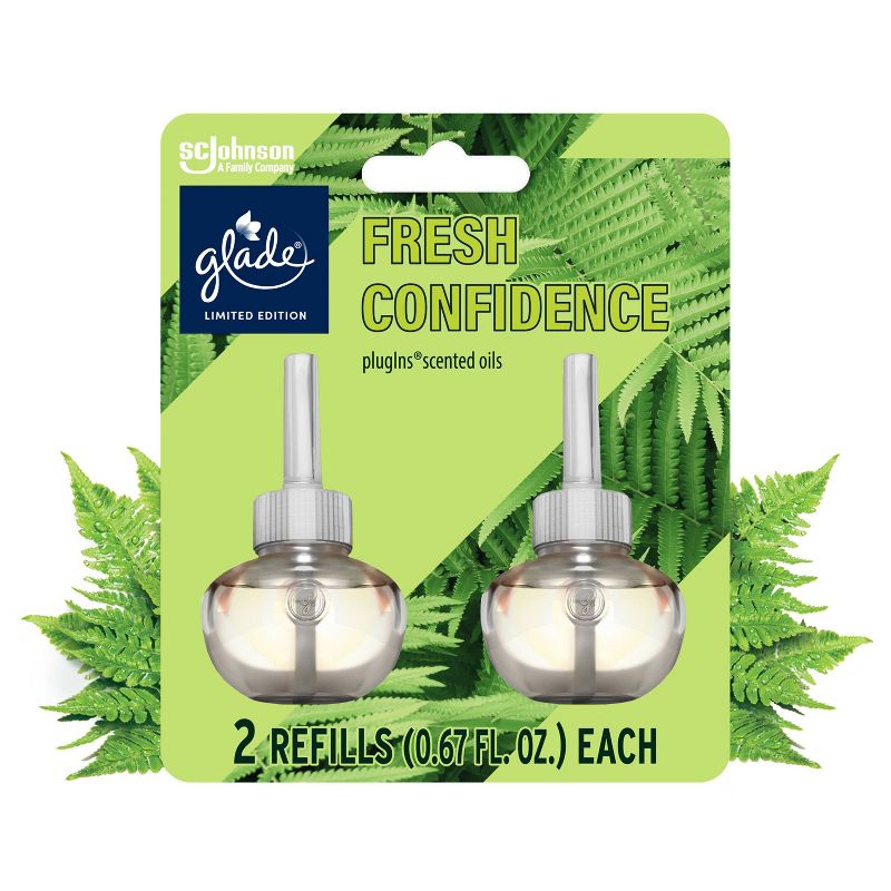 Glade PlugIns Scented Oil Air Freshener Refills - Fresh Confidence - 1.34 fl oz/2ct, 1 of 13