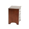 NicBex Contemporary Nightstand 2 Drawers Wooden Side Table with Metal Knobs End Table for Bedroom, Living Room - 4 of 4