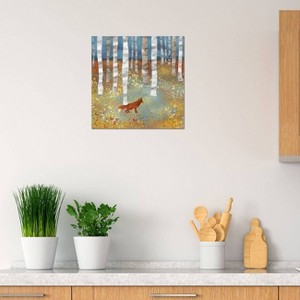 iCanvas Autumn Fox by SpaceFrog Designs Canvas Print Wall Art - 1 of 3