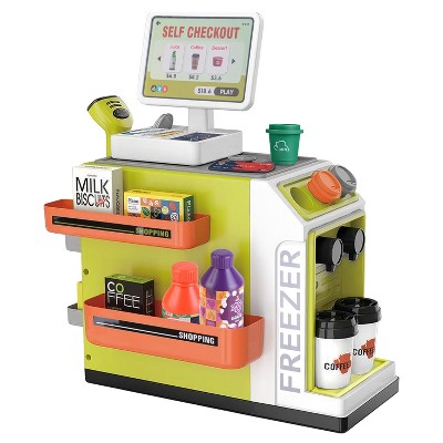iMountek 48Pcs Pretend Cash Register Play Toy Set For Boys Girls Aged 3 Years Old Green