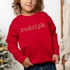The Juniper Shop Rudolph Puff Print Youth Ultra-Soft Graphic Sweatshirt - 2 of 3
