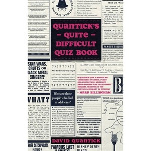 Quantick's Quite Difficult Quiz Book - by  David Quantick (Paperback) - 1 of 1