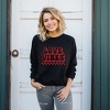 Simply Sage Market Women's Graphic Sweatshirt Love Vibes Checkered - 2 of 4