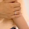 Girl's Thin CZ Band Sterling Silver Ring - In Season Jewelry - 2 of 4