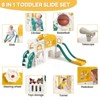 8-in-1 Toddler Indoor Playground with Slide: Baby Slide Playset for Toddlers Ages 1-3 Outdoor Play - 2 of 4
