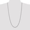 Black Bow Jewelry 3mm, 14k White Gold, Handmade Solid Rope Chain Necklace - 2 of 4