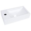 VidaXL Wash Basin 15.7"x8.7"x3.5" SMC White - 2 of 4