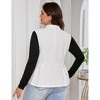 Womens Plus Size Sleeveless Shawl Lapel Blazer Vest - 3 of 3