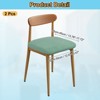 Unique Bargains Washable Stretch Soft Dining Chair Cushion Covers 2 Pcs - 2 of 4