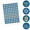 Big Dot of Happiness Happy Hanukkah - Chanukah Party Round Candy Sticker Favors - Labels Fits Chocolate Candy (1 Sheet of 108) - 2 of 4