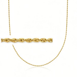 Pure Collection by Ross-Simons 1.5mm 14kt Yellow Gold Twisted Rope-Chain Necklace - 1 of 4