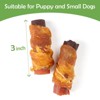 MON2SUN Rawhide Free Dog Treats, 3 Inch Triple Flavor Chicken Wrapped Duck and Beef Rolls for Small Dogs, Healthy Snacks, 13.23oz - 3 of 4