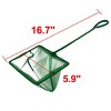 Unique Bargains Aquarium Fishbowl Spiral Handle Fish Landing Net Mesh Green 5.9inch Wide - 2 of 4