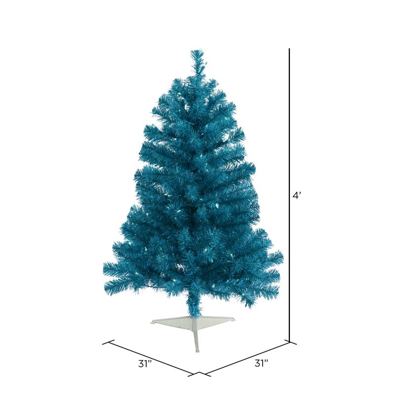 Vickerman Sky Blue Dural Series Artificial Christmas Tree, 3 of 4