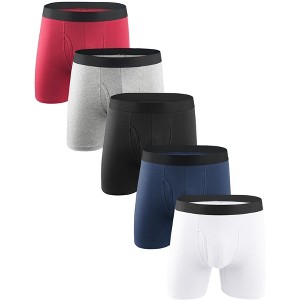 INSPIRE CHIC Men's Classic Stretch Underwear Boxer Briefs Multipacks - 1 of 4