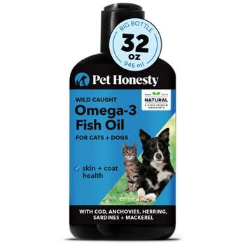 Pet Honesty Wild Caught Omega-3 Fish Oil Supplement for Dogs and Cats - 16 fl oz