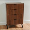 Mshliw Wooden Chest of 4-Drawer Dresser, Spacious Storage Organizer with Multiple Compartments, Modern Design for Bedroom or Living Room - 4 of 4