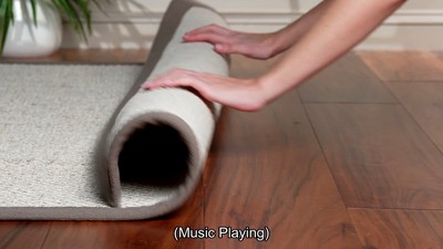 Handwoven Coastal Charm Gray Seagrass 6' x 9' Area Rug