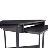 Triangle Computer Desk, Corner Desk With Smooth Keyboard Tray, Storage Shelves, Dressing Table, Modern Compact Writing Workstation - 4 of 4