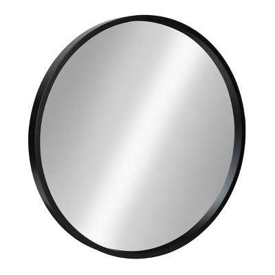 Anyhi Round Mirror 22 inch Black Circle Mirror for Entryways, Washrooms, Living Rooms, Size: B-22