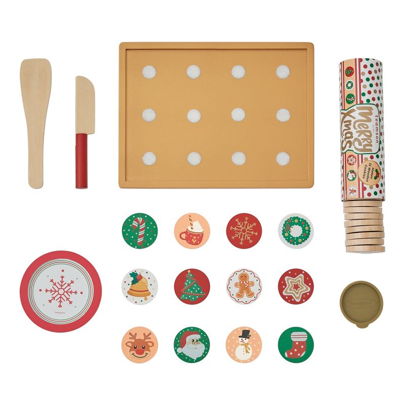 Teamson Kids Play Cuttable Christmas Cookies Baking & Decorating Set, Multi, 3 of 10