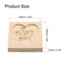 Unique Bargains Wooden 3D Carved Non-stick Vintage Baking Cookie Biscuit Mould - 2 of 4