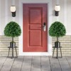 Tangkula 2PCS 28" Artificial Boxwood Topiary Ball Tree Set w/Ground Spike Sun-Protective - 2 of 4