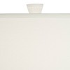 Possini Euro Design Luke 30" Tall Large Geometric Mid Century Modern Coastal End Table Lamp White Finish Single Living Room Bedroom Bedside Nightstand - 3 of 4