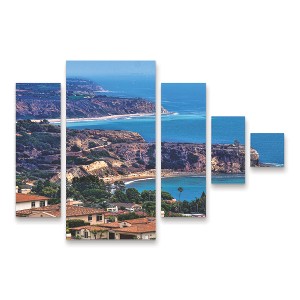 Trademark Fine Art Martin Fine Photography California Coastline 05 5 Piece Panel Set Art - 1 of 3