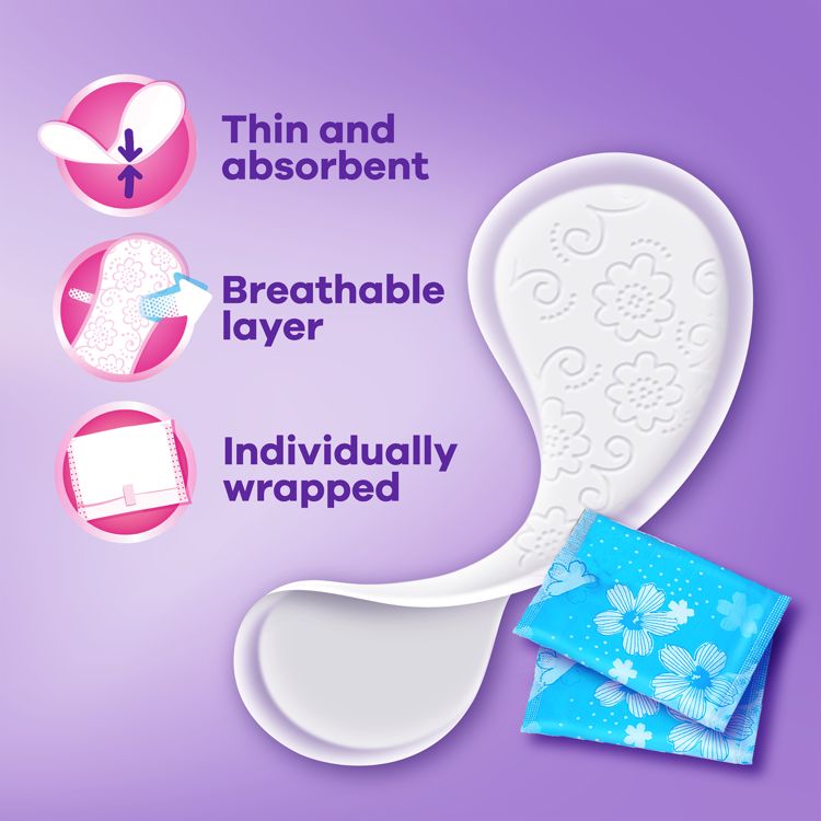 Always Dailies Thin Unscented Panty Liners, 2 of 10