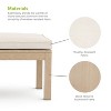 Greemotion 57" Bordeaux Metal Outdoor Patio Dining Bench: Aluminum Frame, Beige Cushions, UV & Water-Resistant - 3 of 4