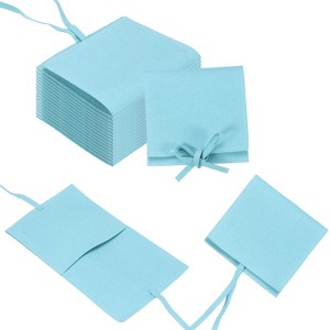 Unique Bargains Microfiber Jewelry Pouch Bag Gift Necklace Earrings Organizer with Tie - 1 of 4