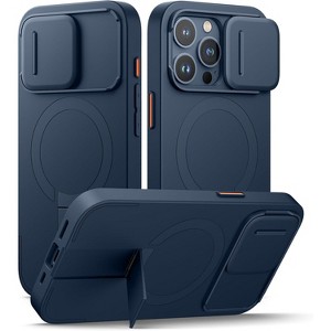 SURITCH for iPhone 15 Pro Case with Magnetic Camera Slide Cover and Adjustable Kickstand, Compatible with MagSafe, Shockproof Bumper Case - 1 of 3