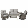 XIZZI Outdoor Patio Swivel Chair Conversation Set, 3/5/7/8 Piece Sofa Sets w/ Side Table, 360° Swivel Seats & Optional Coffee Table/Loveseat - 2 of 4