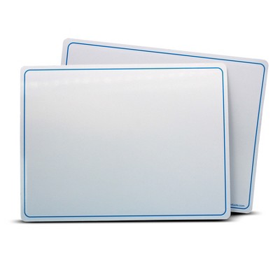 Flipside Products Dry Erase Learning Mat, Two-Sided Plain, 9" x 12", Pack of 12