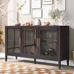 Modern Sideboard Buffet Cabinet, Accent Storage Cabinet With Adjustable Shelf, Entryway Cabinet, Media Console Table for Kitchen Living Room - 1 of 4