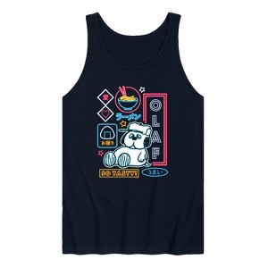 Men's - Peanuts - Neon Olaf Graphic Tank Top - 1 of 4