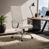 LeisureMod Benmar Modern High Back Leather Office Chair with Adjustable Height, Swivel Base, Ergonomic Design for Home Office, Study, or Workspace - 2 of 4